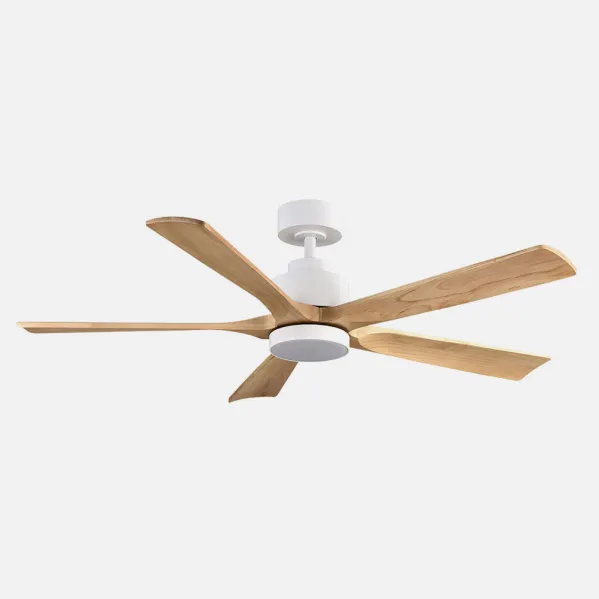 Ventilador Dc Cairo 24w 2400lm Blanco/hay 5asp 132 D 3000k,4500k,6000k,remoto+tempor+memori