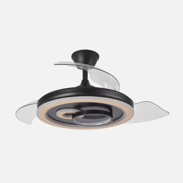 Ventilador Dc Sultan 68w Negro/madera 3asp.107d 4960lm 3000-4500-6500k Reg.intensidad+remoto+memoria+temporizador