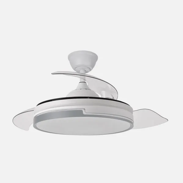 Ventilador Dc Papiro 59w Blan/gris 3asp.107d 6980l 3000-4000-6000k Remot+mem+tempo