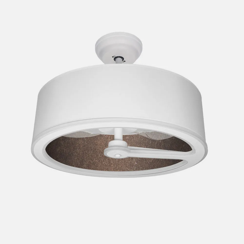 Ventilador Dc Tatiana 110w Blanco/oxido 3 Aspas 62d 3000-4000-6000k 9350lm Remoto,memoria,temporizador