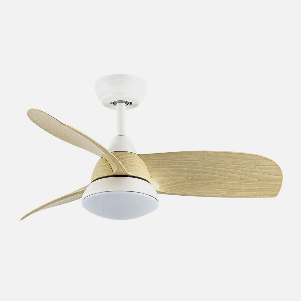 Ventilador Dc Atomo 24w Blanco 3aspas haya 91d 2640l 6vel 3000k,4000k,6000k Remoto+memoria+temporizador