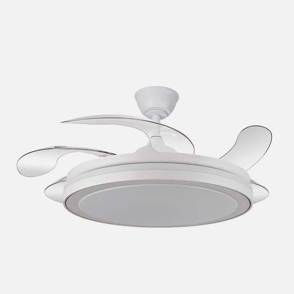 Ventilador Dc Esparta Maxi 80w 10255lm Blanco 132d 5asp 3000-4000-6000k Remoto+temporizador+memoria
