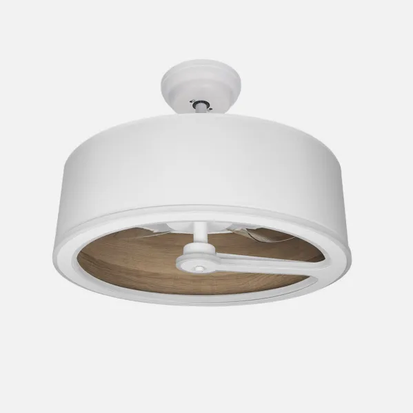 Blanco/Madera Oscura