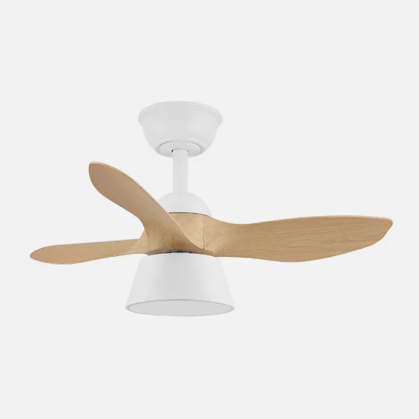 Ventilador Dc Cubico 36w 2680lm Blan/haya 3asp 82d  3000k,4500k,6000k,remoto+tempor+memoria