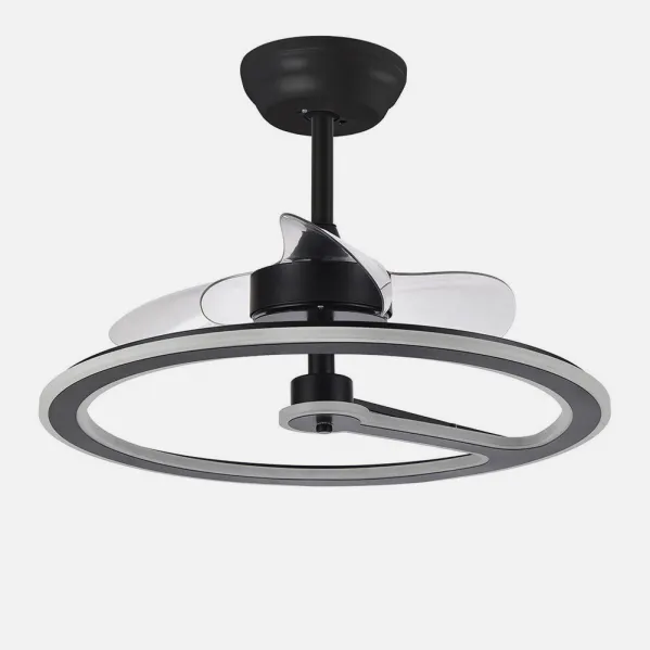 Fan 110w Dc Chom Black 3 Sails Transp. 46/66x62x62cm  6Vel. 3 Colours C/remote, Memory And Timer 9350lm