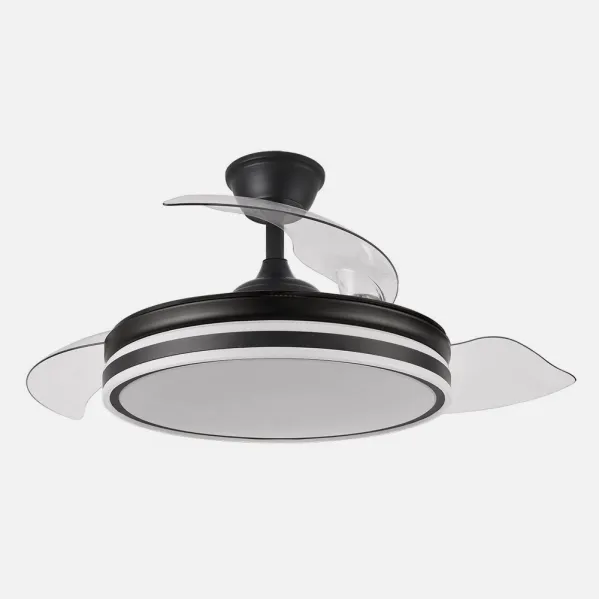 Ventilador Bayomo 72w 6120lm Negro 3 Aspas Desp. 32/47x49/108d.3 Color.motor Dc.remoto
