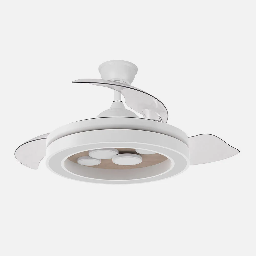 Ventilador Dc Cupido 55w Blanco/haya 3asp.107d 4960l 3000-4500-6500k Reg.intensidad+remoto+memoria+temporizador