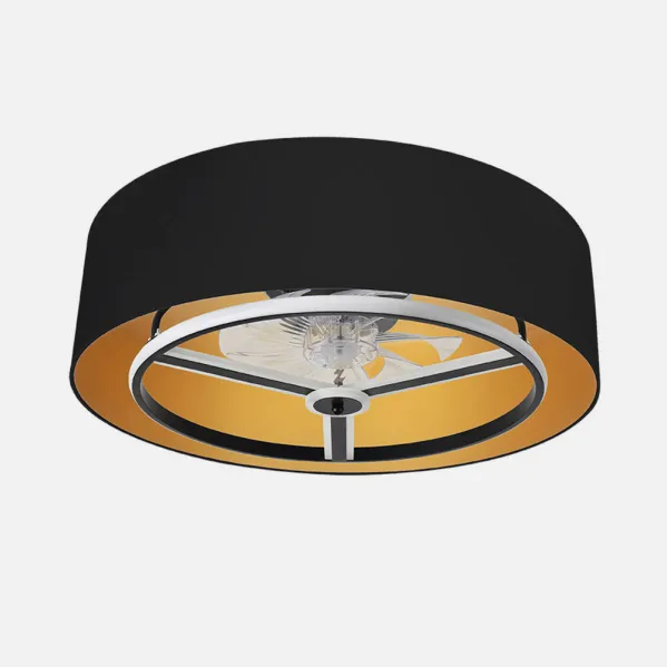 Fan Dc Anuska 60w Black/gold 8 Sails 6 Veloc. 70d 5100lm 3 Remote Colours,memory,reg.Intensity,timer