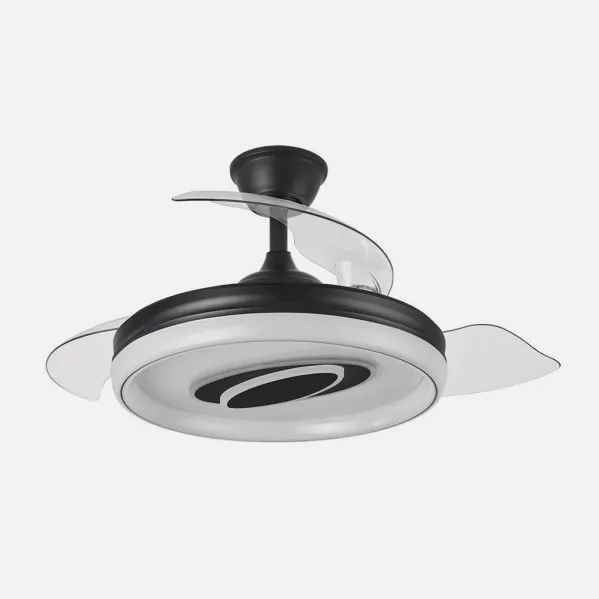 Ventilador Dc Maracana 57w Negro 3asp.107d 5980lm 3000-4500-6500k Reg.intensidad+remoto+memoria+temporizador