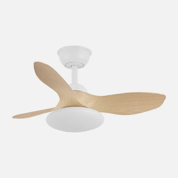 Ventilador Dc Paramo 36w 2880lm Blanco/haya 3asp 82d 3000k,4500k,6000k,remoto+tempor+memoria
