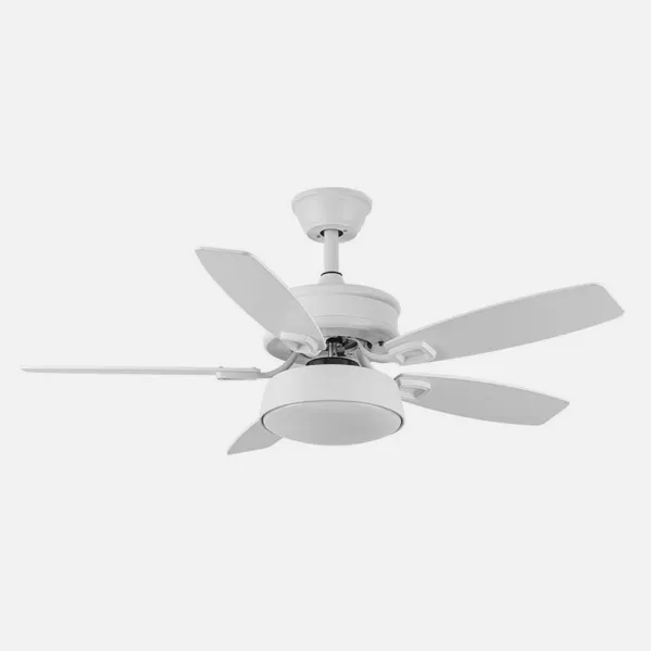 Ventilador 30w Dc Braw Blanco 5 Aspas Blanco/haya  6 Vel. 3 Colores 106,7d C/remoto, Memoria Y Temporizador 2850lm