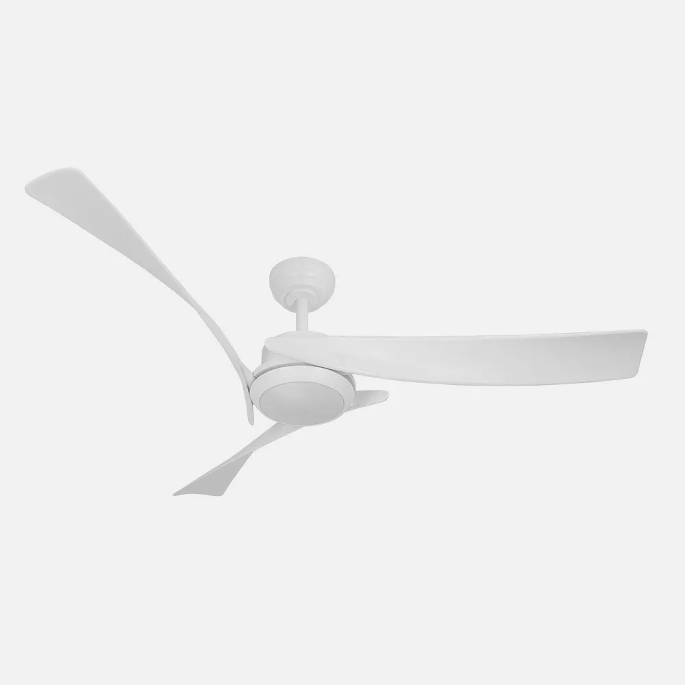 Ventilador Dc Tarento 24w Blanco 3aspas 6ve 132d 2424 Lm 3000-4000-6500k Remoto+regulable Intensidad+temporizador+memoria