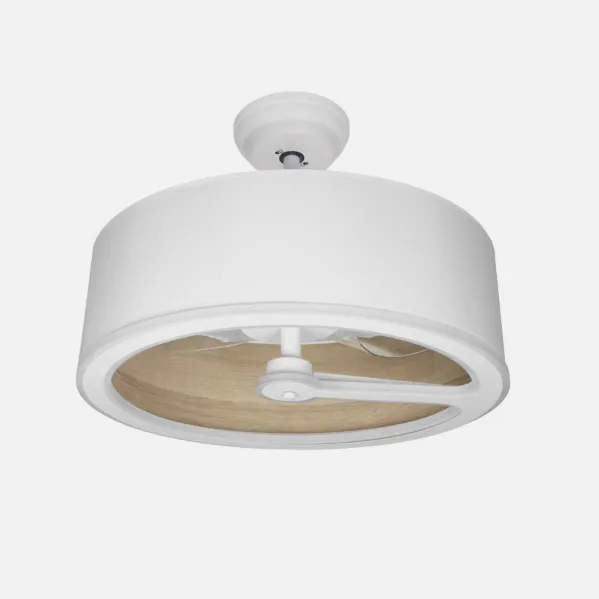 Ventilador Dc Tatiana 110w Blanco/mad.Clara 3 Aspas 62d 3000-4000-6000k 9350lm Remoto,memoria,temporizador
