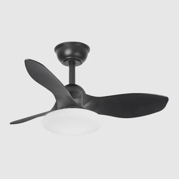 Fan Dc Paramo 36w 2880lm Black 3 Sails 82d  3000k,4500k,6000k,remote+tempor+memory