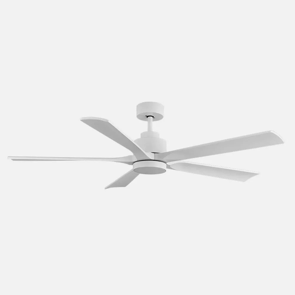 Ventilador Dc Cairo 24w 2400lm Blanco 5aspas 132d 3000k,4500k,6000k, Remoto+temporizado+memoria