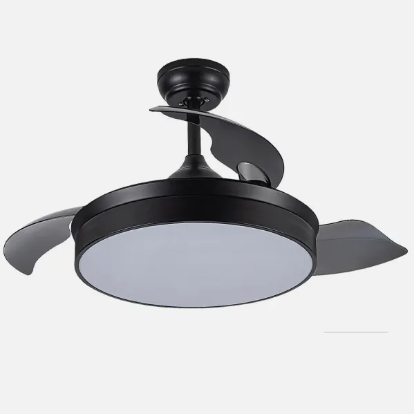 Ventilador Dc Cala Negro 48w 4800lm 3asp.desp 91d 6 Velocidades 3000-4000-6000k Remoto+temporiza+memoria