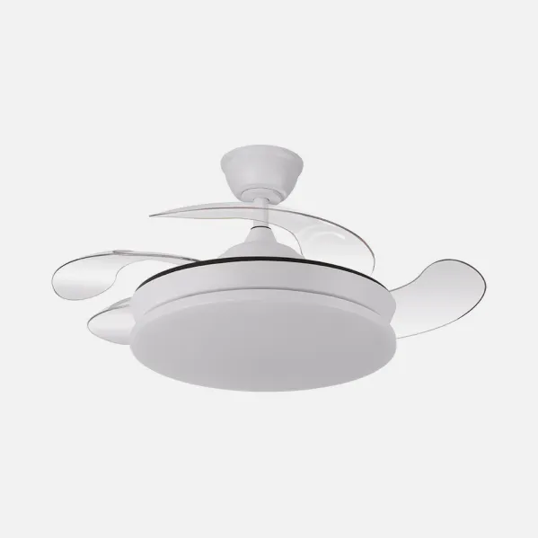 Fan Dc Tridente Mini 59w White 4sails Desp. 91d 6980lm Reg.Remote intensity+timer+memory 3000-4000-6000k