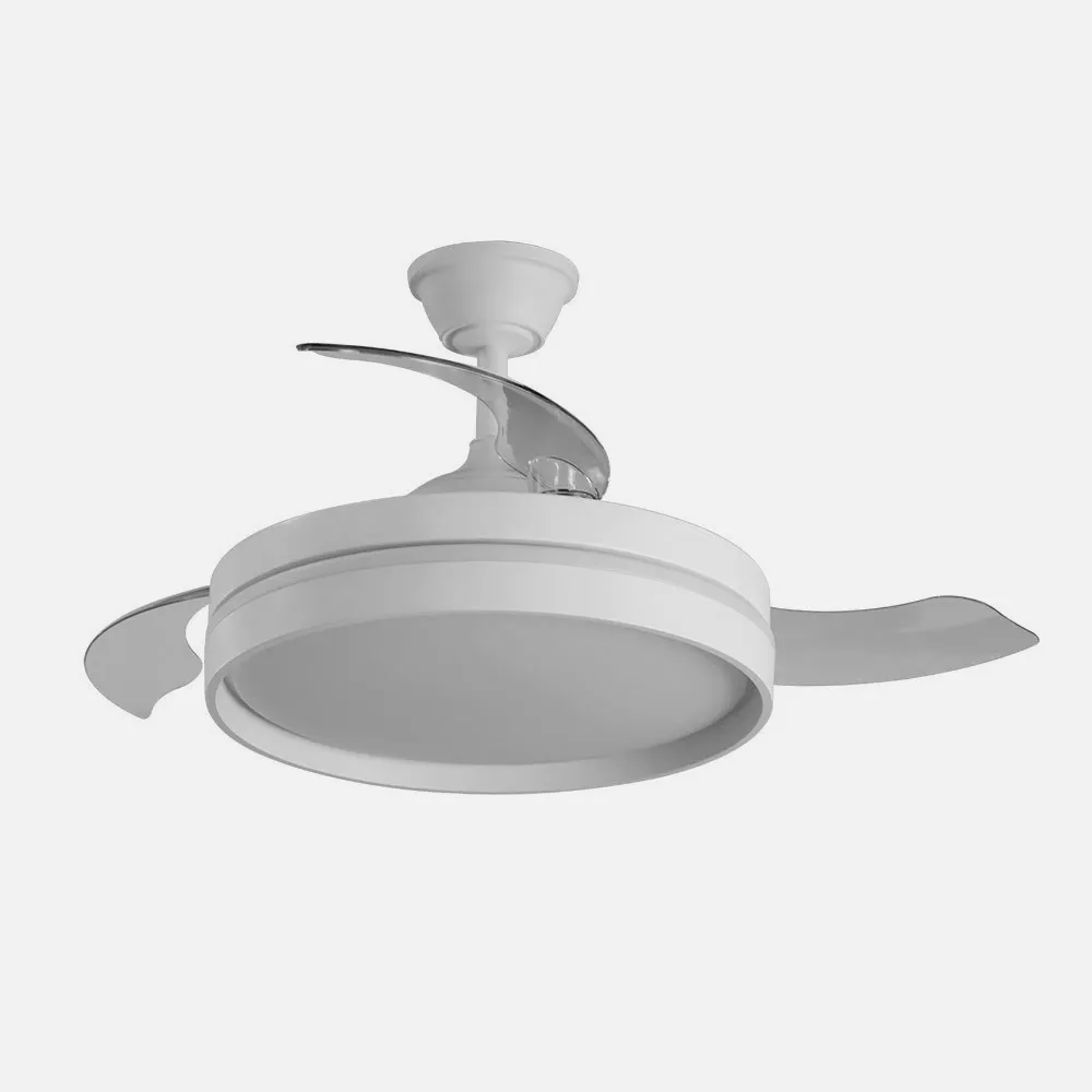 Ventilador Dc Mandarin Blanco 72w 3aspas 108d Reg.intensidad 7200lm 3000-4000-6500k Remoto+memoria+temporizador