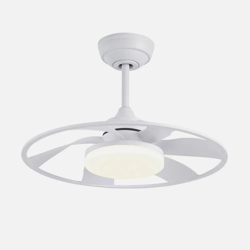 Ventilador Dc Celsius 26w Blanco 6 Aspas 55d 2950lm 3000-4000-6500k 6vel. Remoto, Memoria Y Temporizador