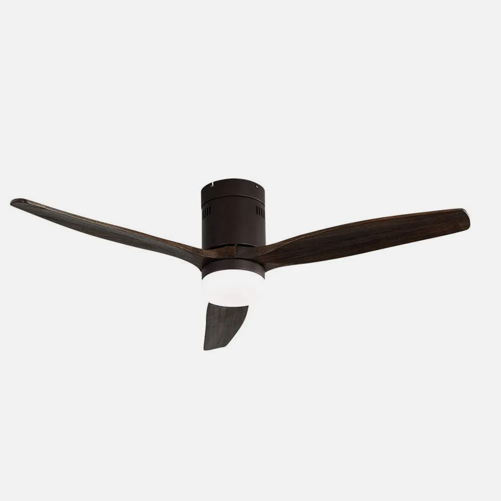 Ventil 20w Dc Aguilon Marron 3 Aspas Roble 6 Velocidades C/remoto, Reg.Intensidad, Temporizador 30,5x132x132 Cm