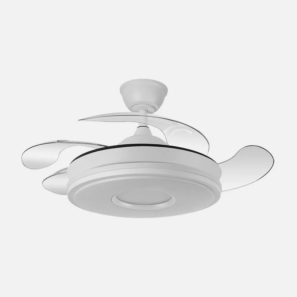 165399001 - Fan Dc Dani 59w 6980lm White 4sails 6speeds 91d 3000-4000-6000k Remot+reg.Intensity+memori+tempor
