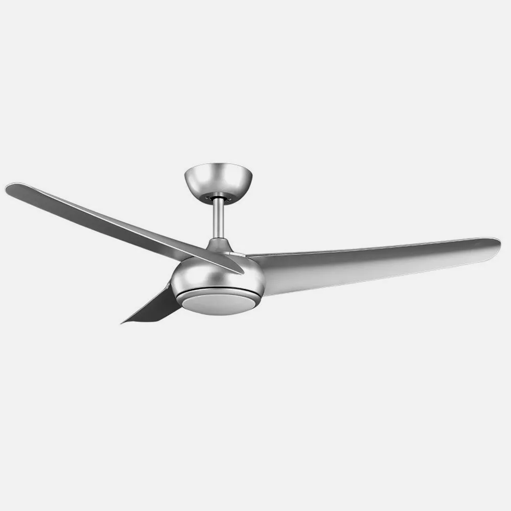 Ventilador Dc Patras 24w Plata 3 Aspas 131,2d  6 Vel 3 Colores 2424lm C/remoto,memoria Y Temporizador