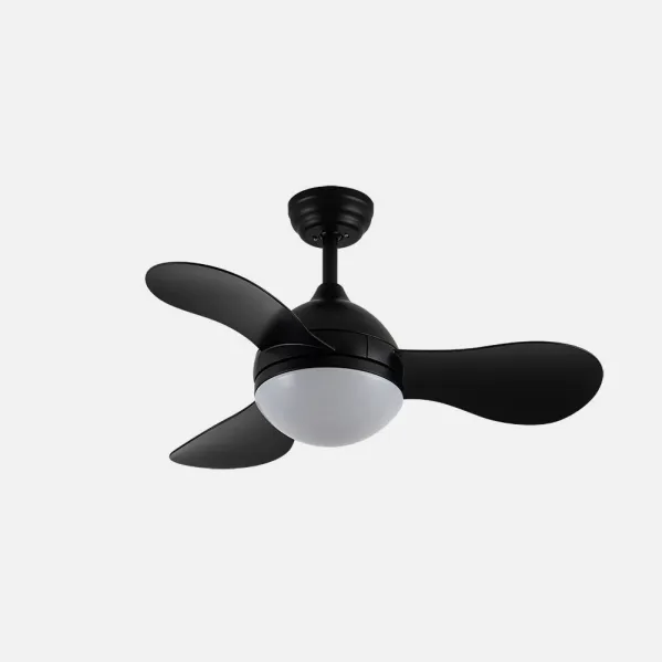 Fan Dc Solido 24w Black 3sails 91d 2640lm 3000-4000-6500k Remote+memory+timer