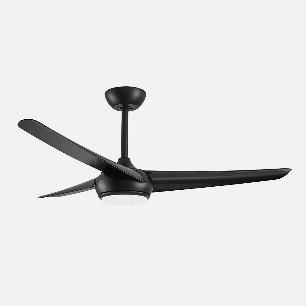Ventilador Dc Patras 24w Negro 3aspas 6vel 3colores 131,2d 2424lm Remoto,memoria,temporizador