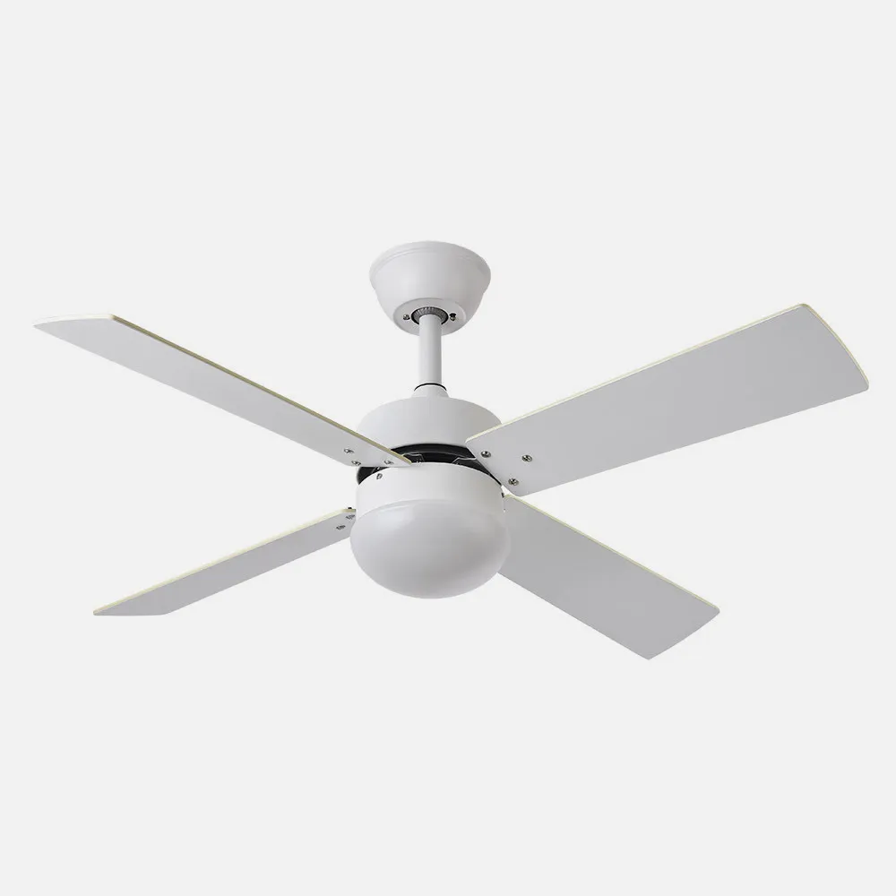 Ventilador Dc Sofia 2xe27 Blanco 4 Aspas Rev.Blanca/haya 40x107d C/remoto Temporizador