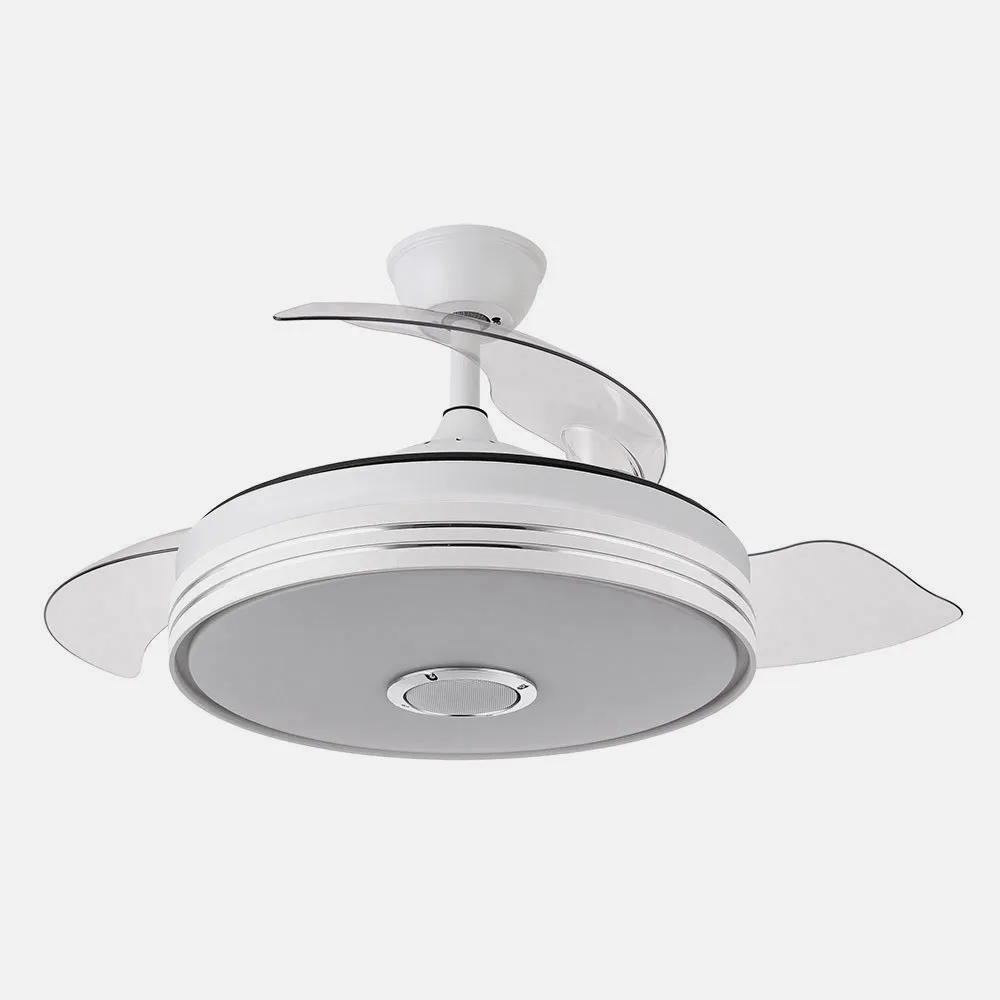 Ventilador Dc Matanuska 72w 6120lm Blanco Bluethooth 32/47x55/108d.3 Aspas Desp.6 Vel.3 Color.