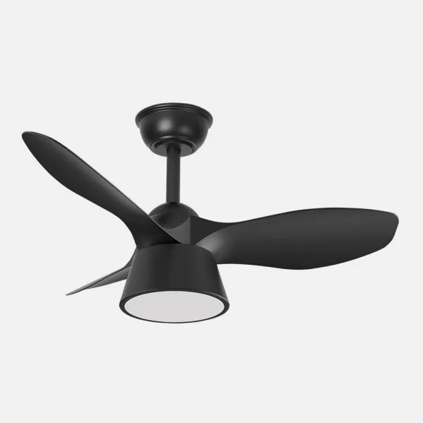 Fan Dc Cubico 36w 2680lm Black 3 Sails 82d  3000k,4500k,6000k,remote+tempor+memory