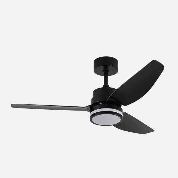 Ventilador Dc Jarama 20w Negro 3asp.6velocidades 3000-4000-6500k 2350lm Remoto,memoria,temperatura 112d