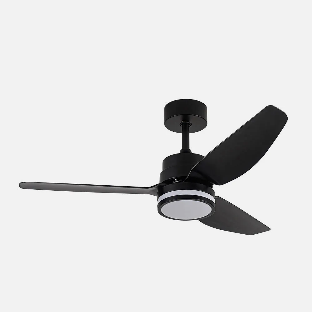 Ventilador Dc Jarama 20w Negro 3asp.6velocidades 3000-4000-6500k 2350lm Remoto,memoria,temperatura 112d