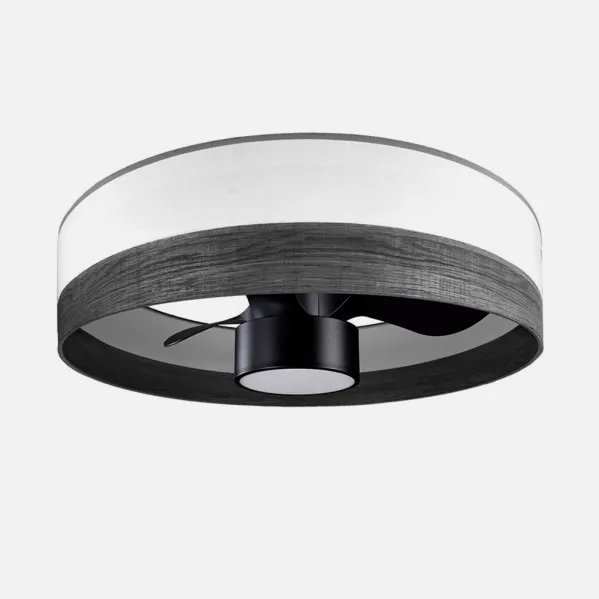 Fan Dc 24w Olga White/mad.black-black 3 Sails 6 Vel. 2390lm 3 Colours, Remote,memory,timer 70d