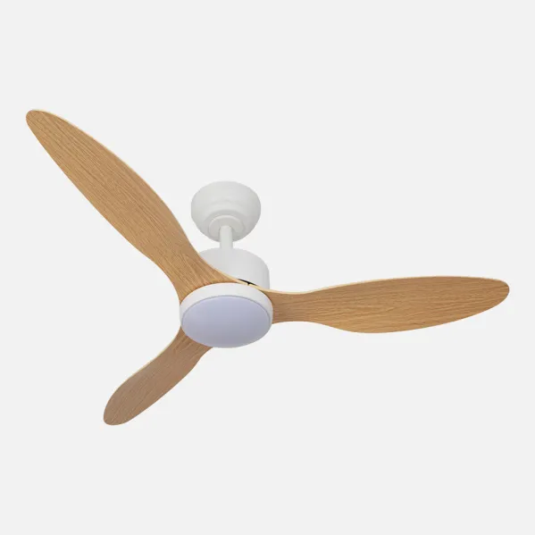 Ventilador Dc Serpa 24w Blanco 3aspas Haya 107d 2424lm 3000-4000-6500k Remoto+reguladort Intensidad+temporizador+memoria