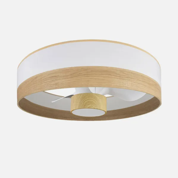 Fan Dc 24w Olga White/mad.Clear-there are 3 Sails 6 Vel. 2390lm 3 Colours, Remote,memory,timer 70d