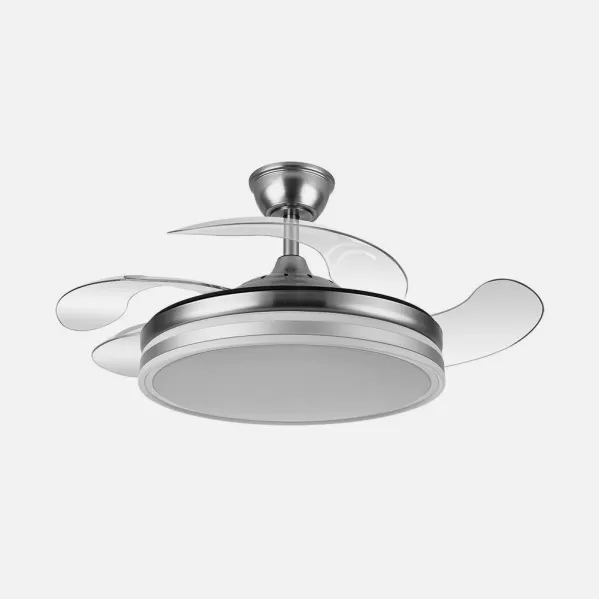 Fan Bayomo 59w 6980lm Nickel 4 Sails Desp. 34,5/42x50/107 D.3 Colour. Dc.Remote+Reg.Intensity
