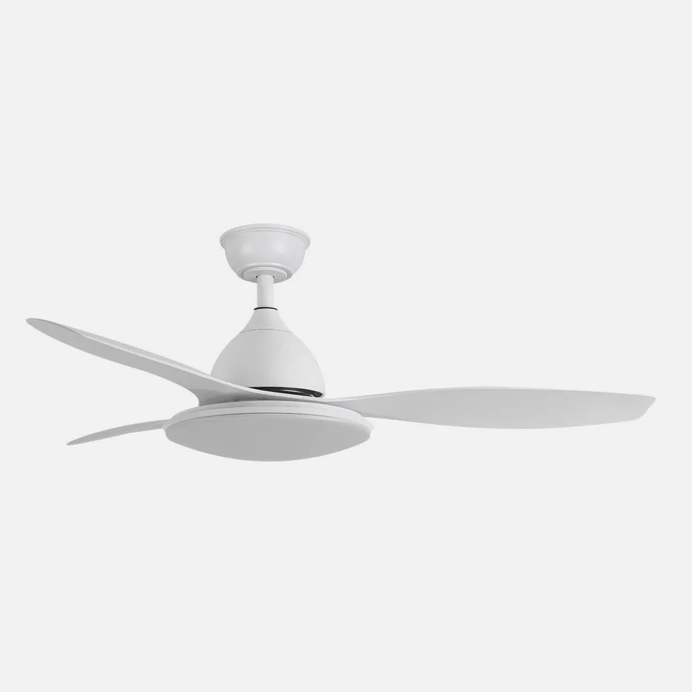Ventilador Dc Blanco Yael 72w 3000-4000-6000k 122d 7200lm 3 Aspas, Remoto+temporizador+memoria
