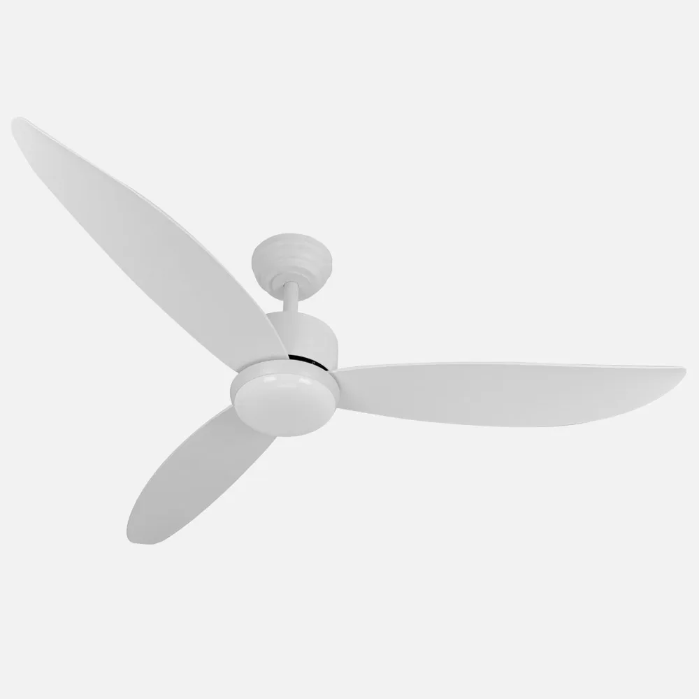 Ventilador Dc Genil 24w Blanco 3aspas 6vel 132d 2424 Lm 3000-4000-6500k Remoto+temporizador+memoria