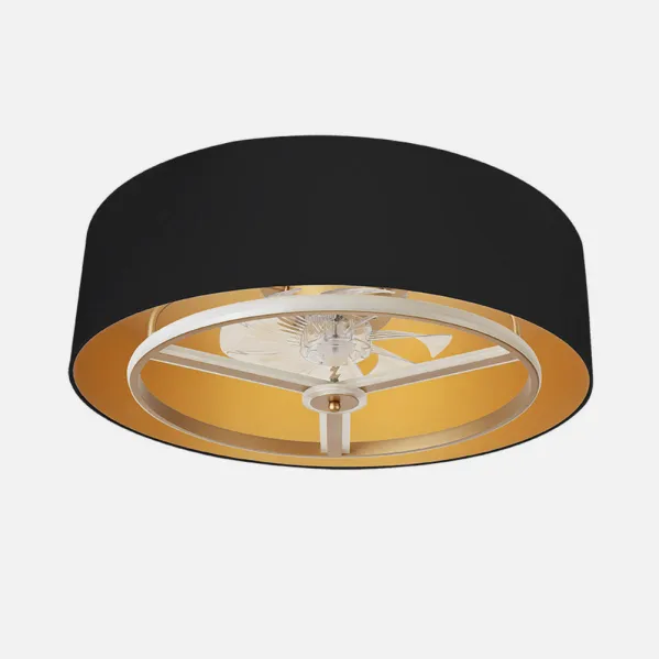 Fan Dc Anuska 60w Black/gold-gold 70d 8 Sails 6 Veloc. 5100lm 3 Remote Colours,memory,Reg.Intensity,timer