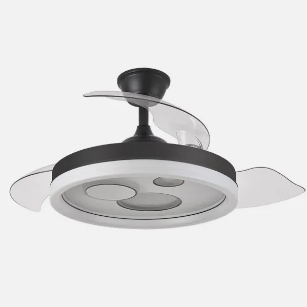Ventilador Dc Turia 72w 6120lm Negro/blanco 3 Asp.desp. 32/47x50/110d. 3 Colores C/remoto+temporizador+memoria