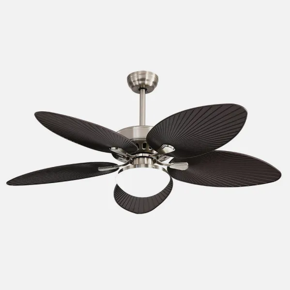 Ventilador Dc Borasco 24w Niq/brown 5 Asp.6 Vel 132d 2950lm Remote.memor.and Temp.3000-4000-6000k