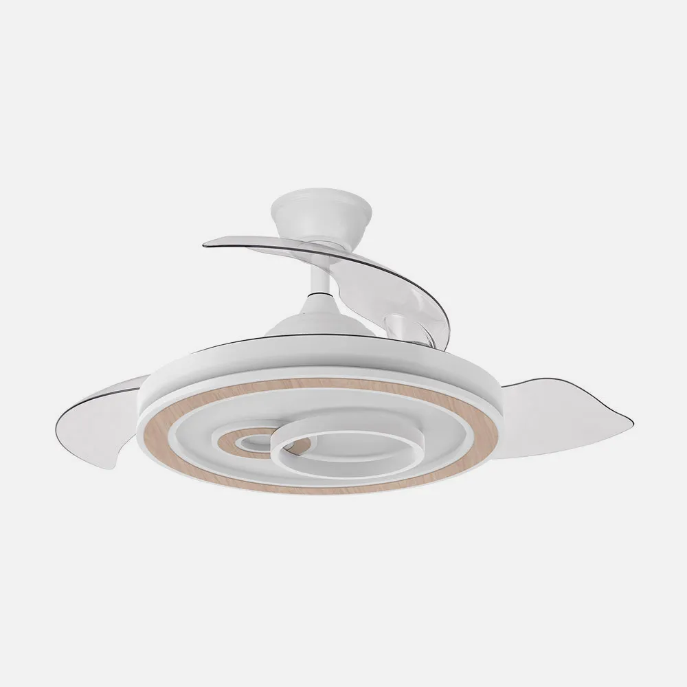Ventilador Dc Sultan 68w Blanco/haya 3asp.107d 4960lm 3000-4500-6500k Reg.intensidad+remoto+memoria+temporizador