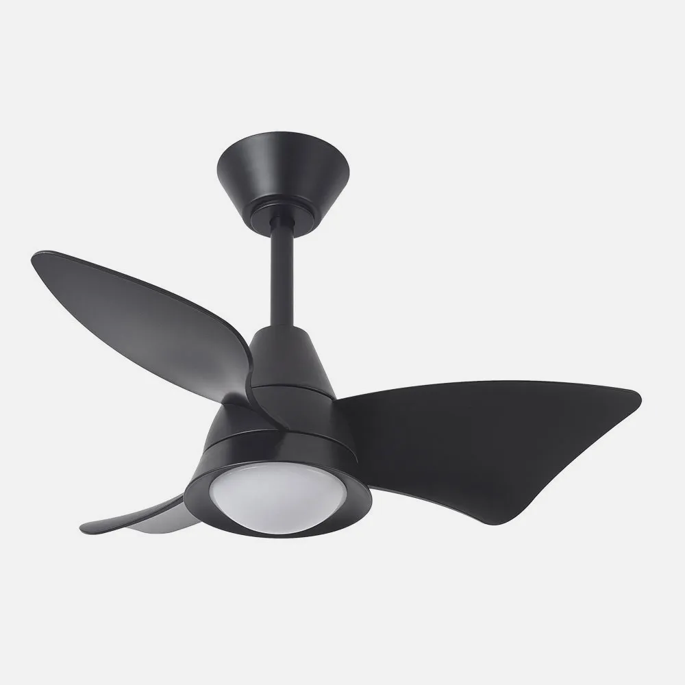 Ventilador Dc Jaguar 30w 3000lm Negro 96d 3aspas 6vel 3000-4500-6500k Remoto+reg.intensidad+memoria+temporizador