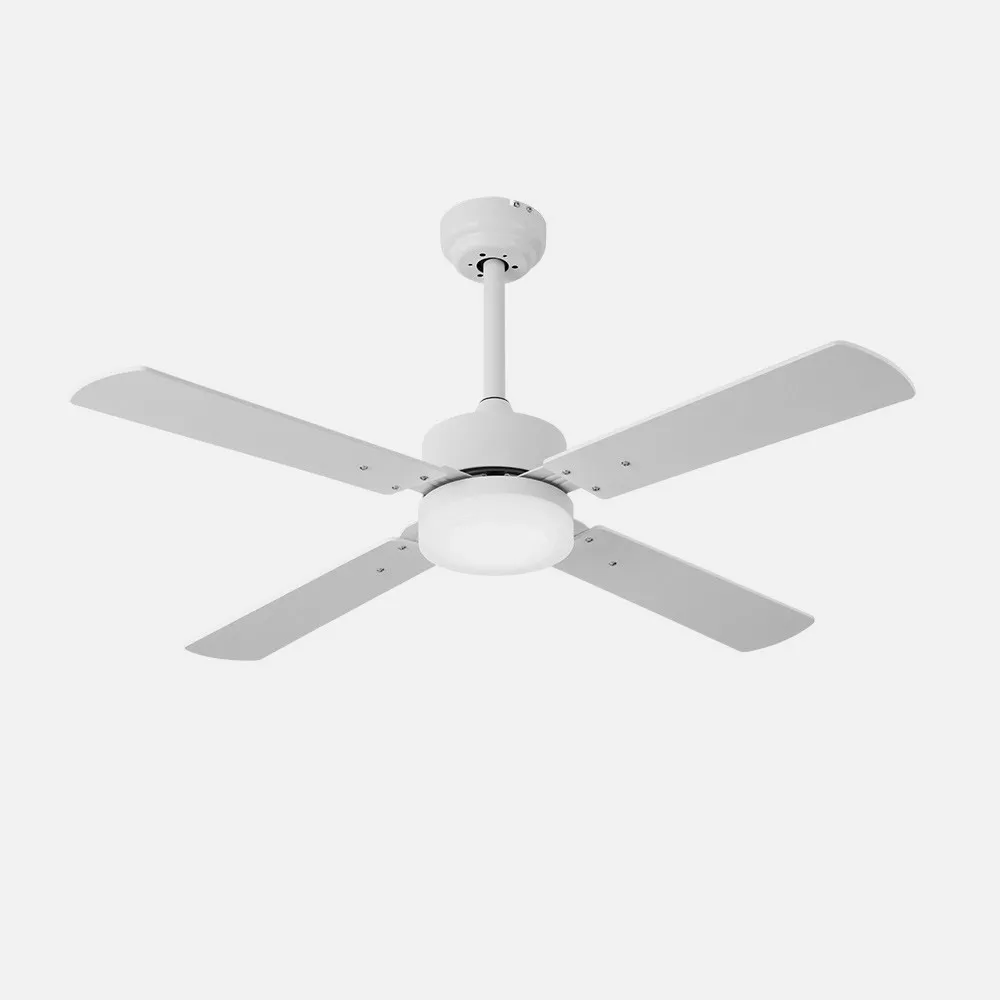 Ventilador 18w Dc Hupe Blanco 4 Asp.6 Vel.107d  Remoto,memoria Y Temp.3000-4000-6000k