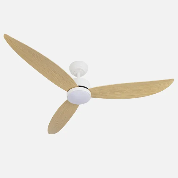 Ventilador Dc Genil 24w Blanco 3aspas Haya 132d 2424lm 3000-4000-6500k Remoto+temporizador+memoria