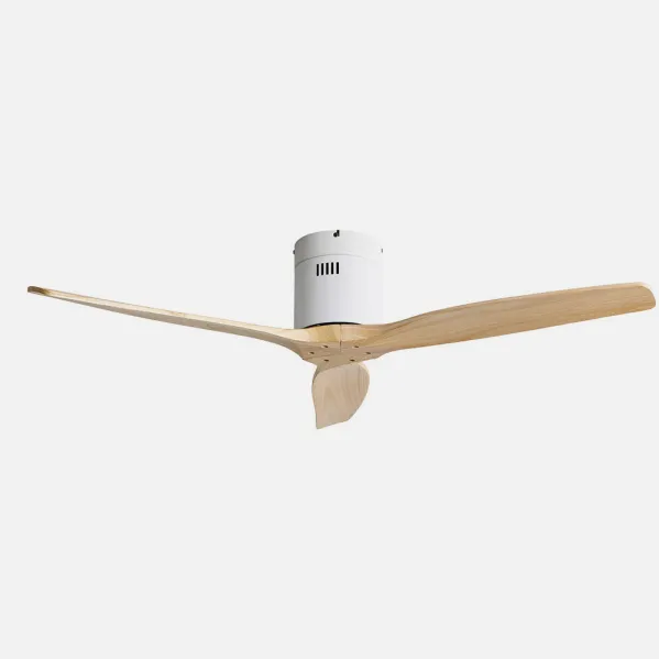 Ventilador Dc Aguilon Blanco 3 Aspas Haya 6 Vel Ocidades Sin Luz Remoto Y Temporiz.132d