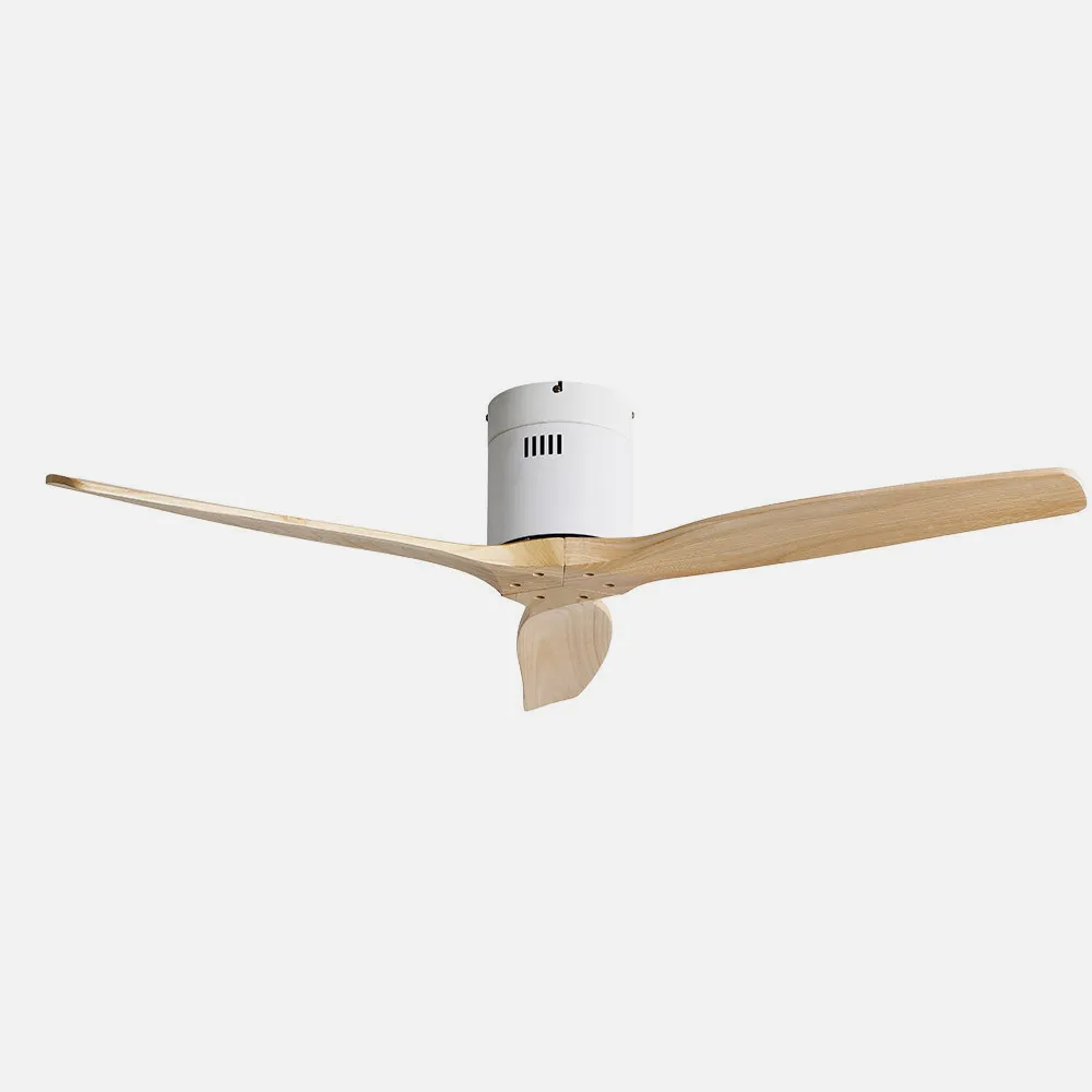 Ventilador Dc Aguilon Blanco 3 Aspas Haya 6 Vel Ocidades Sin Luz Remoto Y Temporiz.132d