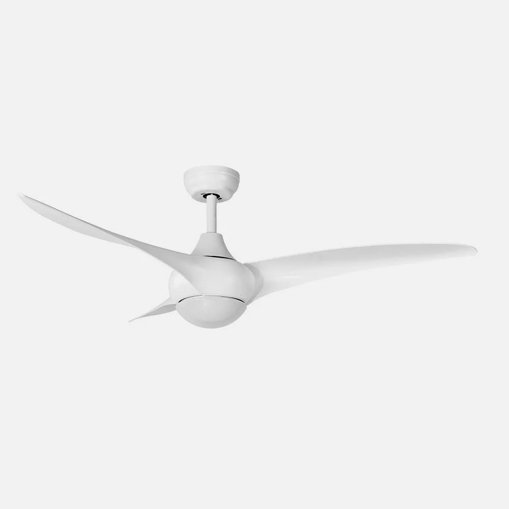 Ventilador Dc Canea 24w Blanco 3 Aspas 6 Velocidades 134d  3000-4500-6000k C/remoto, Memoria Y Temporizador 2424lm