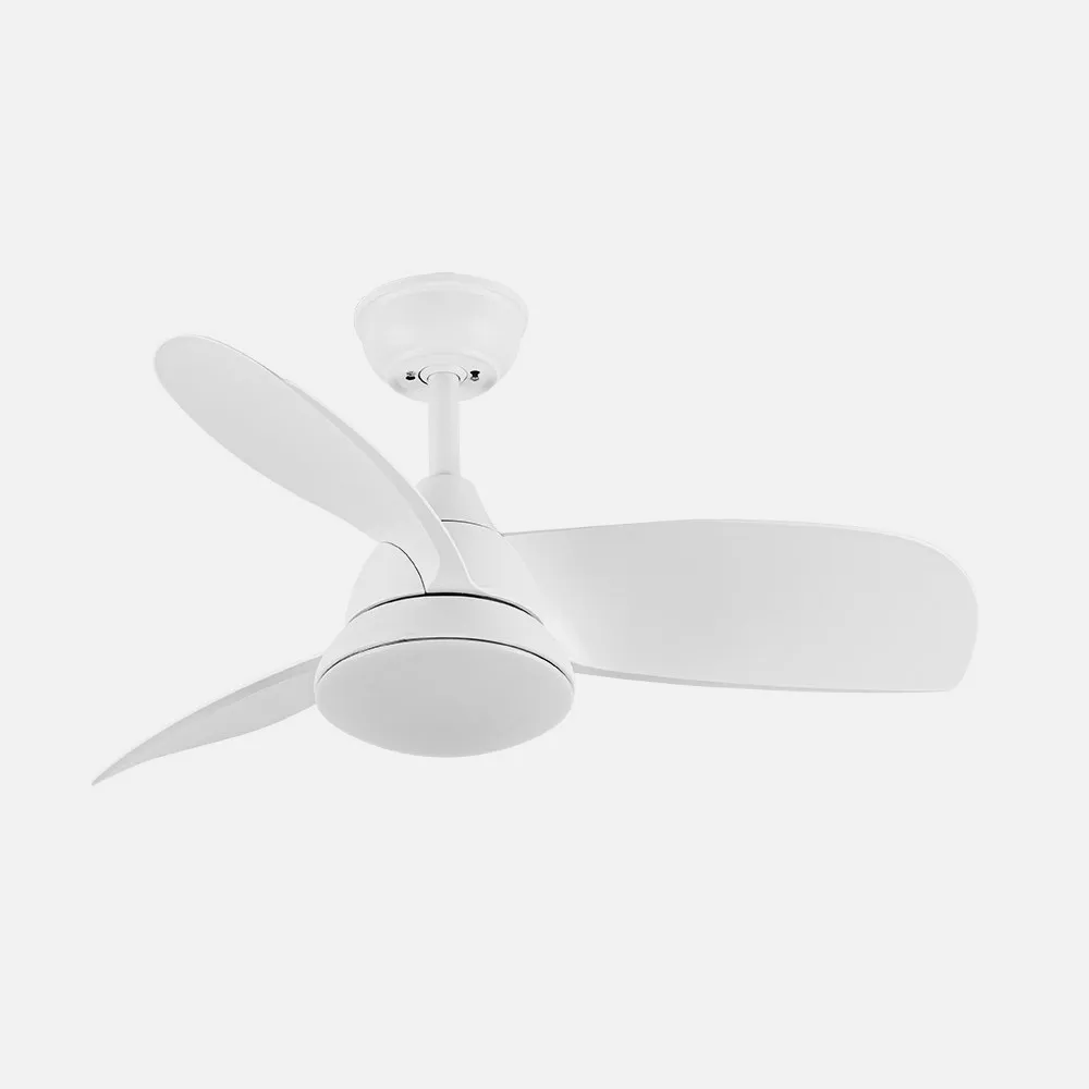 Ventilador Dc Atomo 24w Blanco 3aspas 91d 2640lm 6vel 3000k,4000k,6000k Remoto+memoria+temporizador